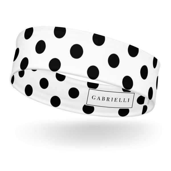 Polka Dot Headband in White