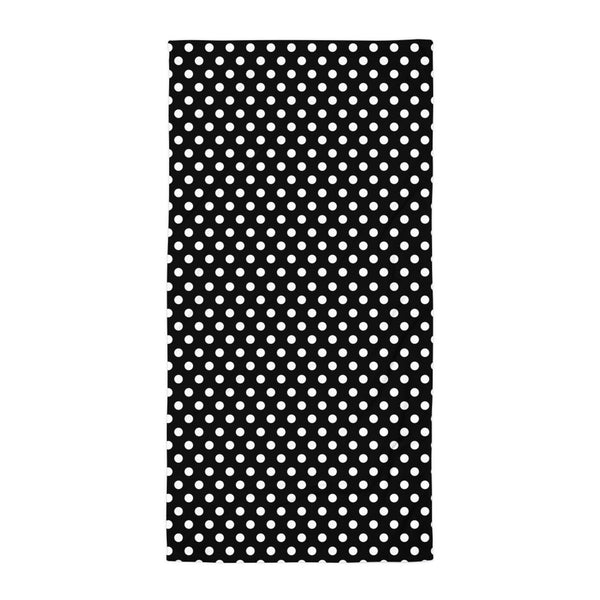 Polka Dot Towel in Black